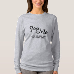 Camiseta Mim e você personalizados