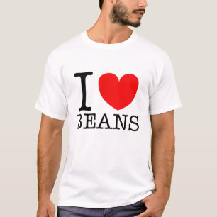 Camiseta mim feijões do coração