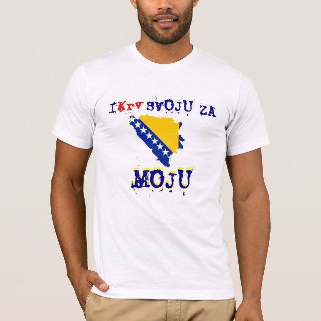Camiseta Mim Krv Svoju Za Bosnu Moju (Frente)