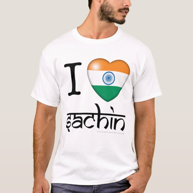 Camiseta Mim lLove Sachin (Tendulkar) (Frente)
