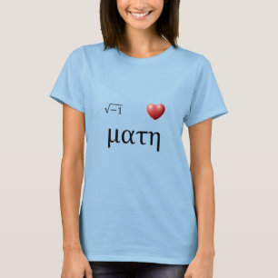 Camiseta mim matemática <3