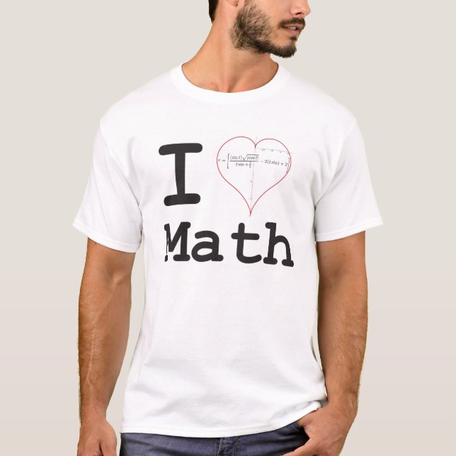 Camiseta Mim matemática da equação do coração (Frente)
