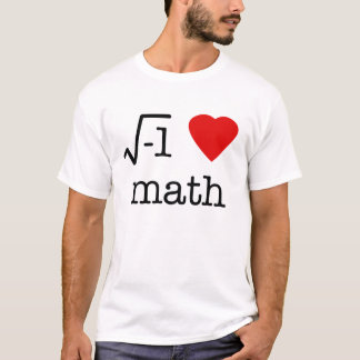 Camiseta mim matemática do coração
