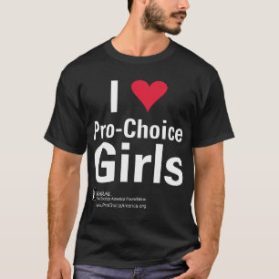 Camiseta Mim meninas da Pro-Escolha do coração