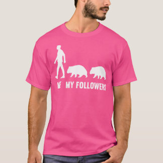 Camiseta Mim Meus Seguidores Vombatam Marsupiais Austrália