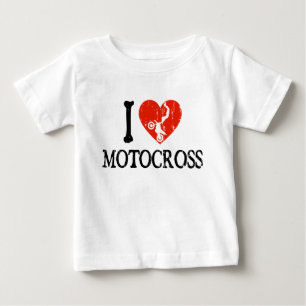 Camiseta Mim motocross do coração