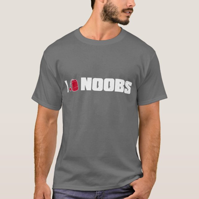 Camiseta Mim noobs (do saquinho de chá) (Frente)