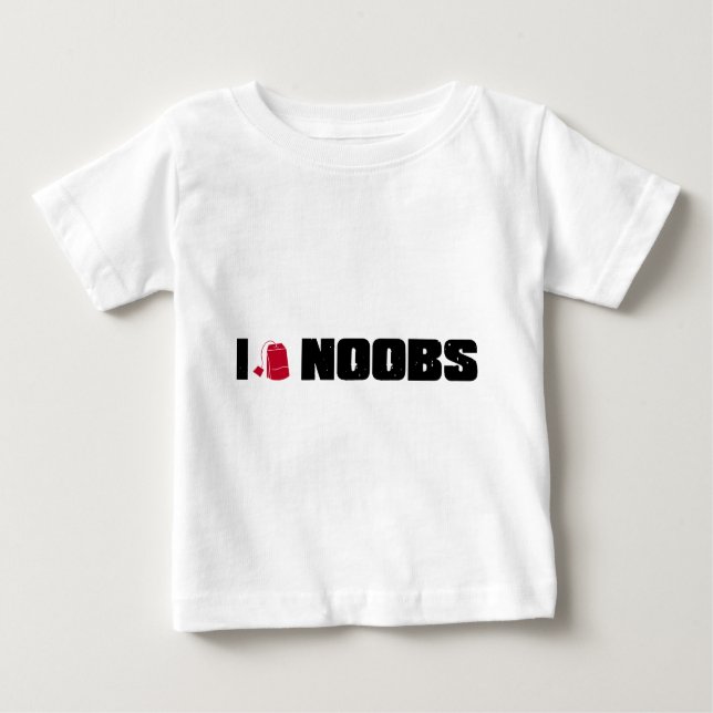 Camiseta mim noobs (do saquinho de chá) (Frente)