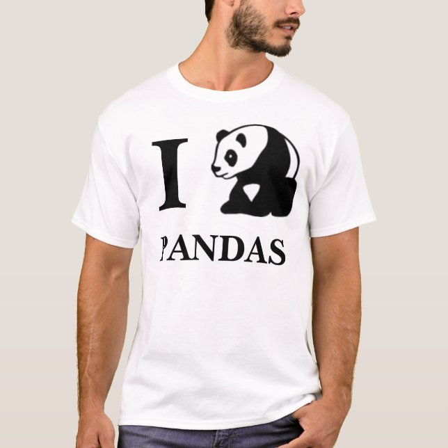 Camiseta Mim pandas do coração (Frente)