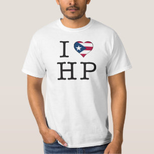 CAMISETA MIM PRETO DE HP DO CORAÇÃO DO FOTORRECEPTOR