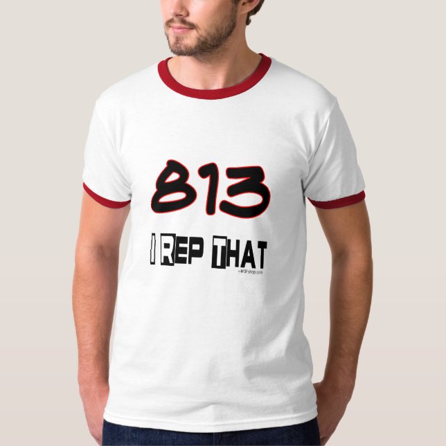 Camiseta Mim representante esse código de área 813 (Frente)