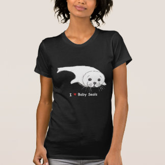 Camiseta Mim selos de bebê do coração