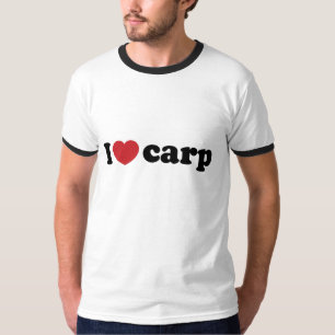 Camiseta mim T da carpa do coração