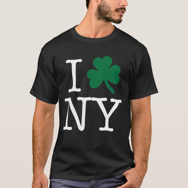 Camiseta MIM tipo do branco do TREVO NY (Frente)