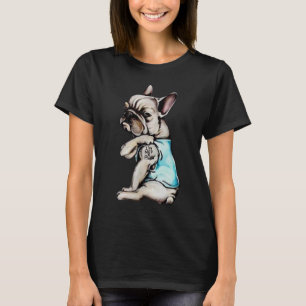 Camiseta Mim Tshirt engraçado Frenchie do buldogue francê