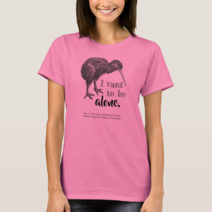Camiseta Mim Vant a ser natureza sozinha do pássaro do
