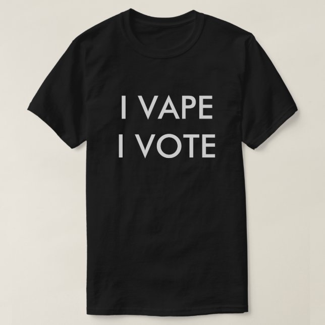 CAMISETA MIM VAPE QUE EU VOTO (Frente do Design)