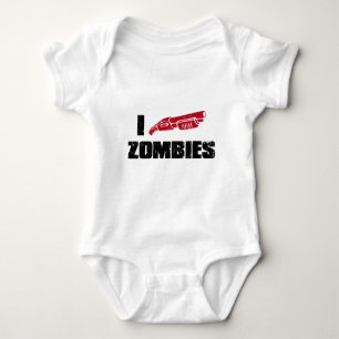 Camiseta mim zombis da espingarda