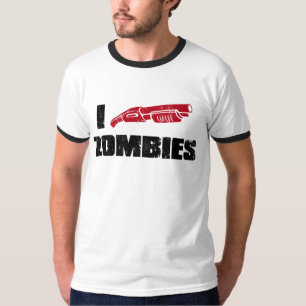 Camiseta mim zombis da espingarda