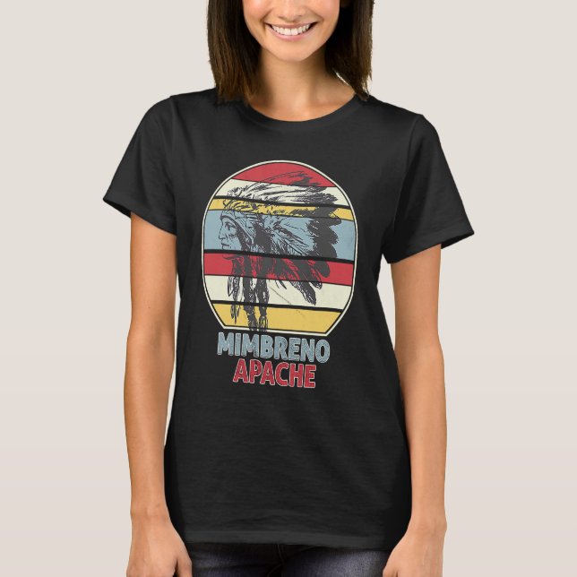 Camiseta MIMBRENO APACHE Tribo índio mexicano nativo (Frente)
