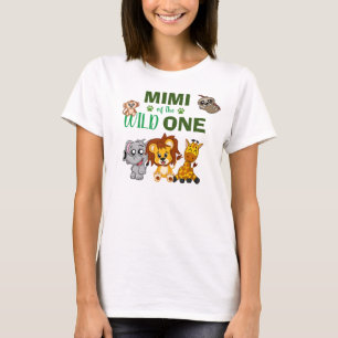 Camiseta Mimi Animal Selvagem Selvagem Safari Zoo Mimi