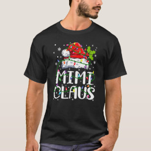 Camiseta Mimi Claus Christmas Lights Pajama Family Matchin