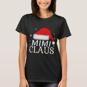 Camiseta Mimi Claus Engraçado Vovó de Natal