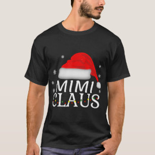 Camiseta Mimi Claus Engraçado Vovó de Natal