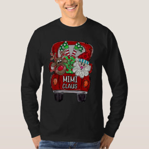 Camiseta Mimi Claus Papai Noel Carro Natal Família Combinan