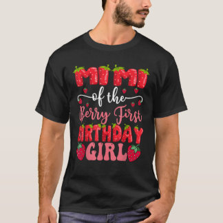 Camiseta Mimi Da Berry First Birthday Girl Strawberry L