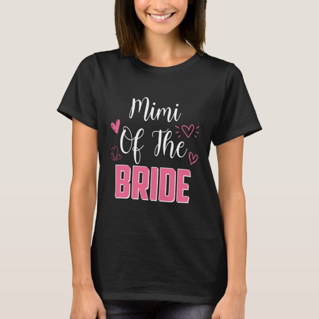 Camiseta Mimi da família da noiva festa de casamento esposa (Frente)