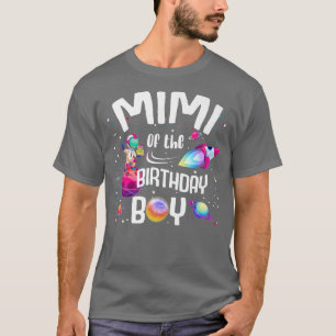 Camiseta Mimi Da Família Espacial Astronauta Birthday Boy T