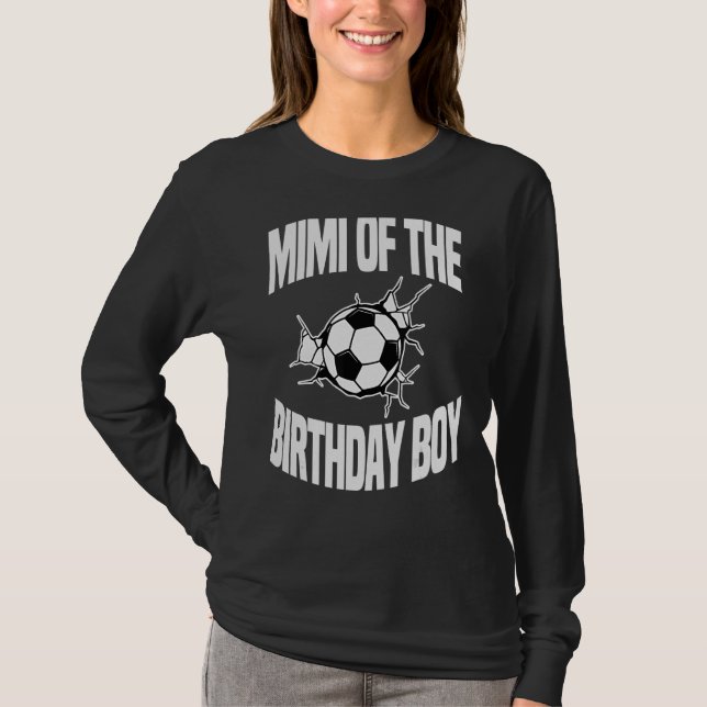 Camiseta Mimi Da Festa De Bday-Bday Da Equipe De Futebol Do (Frente)