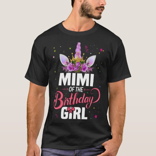 Camiseta Mimi Da Garota De Aniversário A Princesa Correspon (Frente)