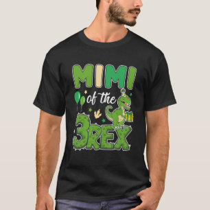 Camiseta Mimi Da Matéria Da Família Rex Birthday Dinosaur