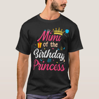 Camiseta Mimi Da Princesa De Aniversário, Bonita Mãe