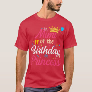 Camiseta Mimi Da Princesa De Aniversário, Bonita Mãe