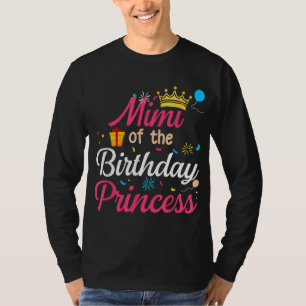 Camiseta Mimi Da Princesa De Aniversário, Bonita Mãe