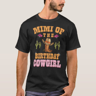 Camiseta Mimi da Vaqueira de Aniversário Meninas Tema Weste