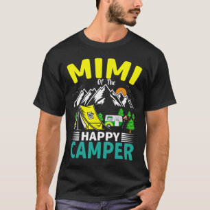 Camiseta Mimi da Vovó da Tenda de Campismo Aniversário de 1