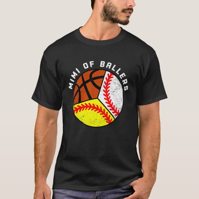 Camiseta Mimi De Ballers Mimi De Basquete De Baseball (Frente)
