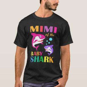 Camiseta Mimi Do Bebê Aniversário Tubarão Mimi Tubarão Mãe'