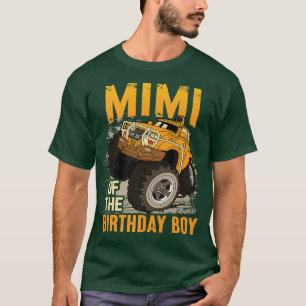 Camiseta Mimi do Birthday Boy Monster Truck Birthday Gr