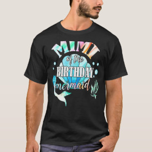 Camiseta Mimi Do Festa Familiar De Sereia De Aniversário