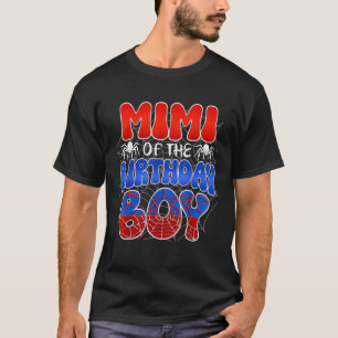 Camiseta Mimi do Menino do Traje de Aniversário Teia de Ara