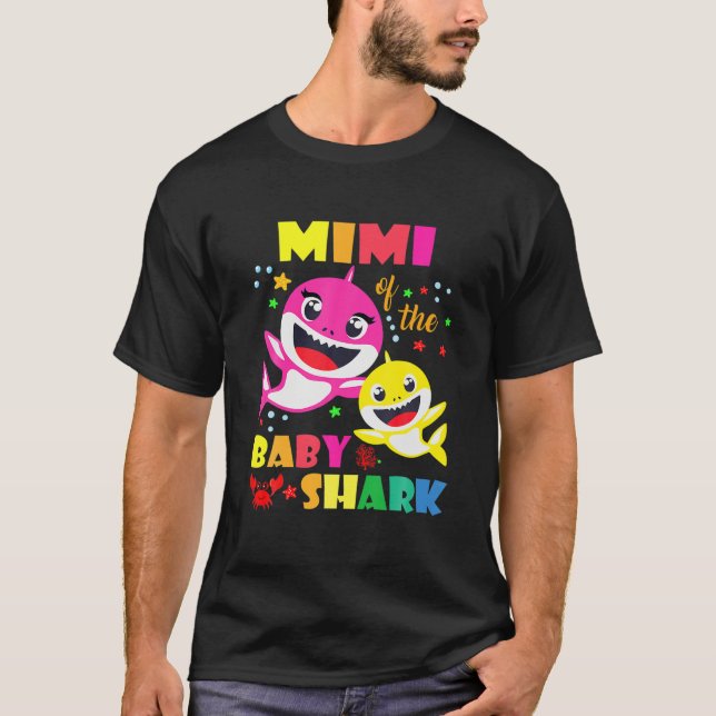 Camiseta Mimi Do Pai De Aniversário De Tubarão, Mãe Matando (Frente)