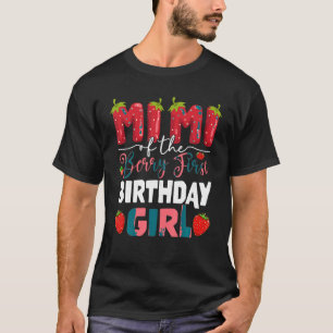 Camiseta Mimi do Primeiro Aniversário da Garota Strawberr