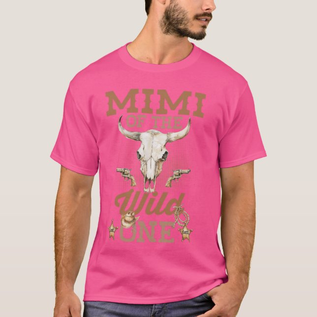 Camiseta Mimi do primeiro aniversario Wild One Cowboy Weste (Frente)