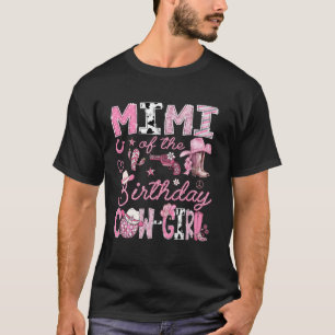 Camiseta Mimi do Rodeio Western Cow-Girl de Aniversário Coq