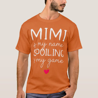 Camiseta Mimi é meu nome estragar é meu jogo engraçado retr